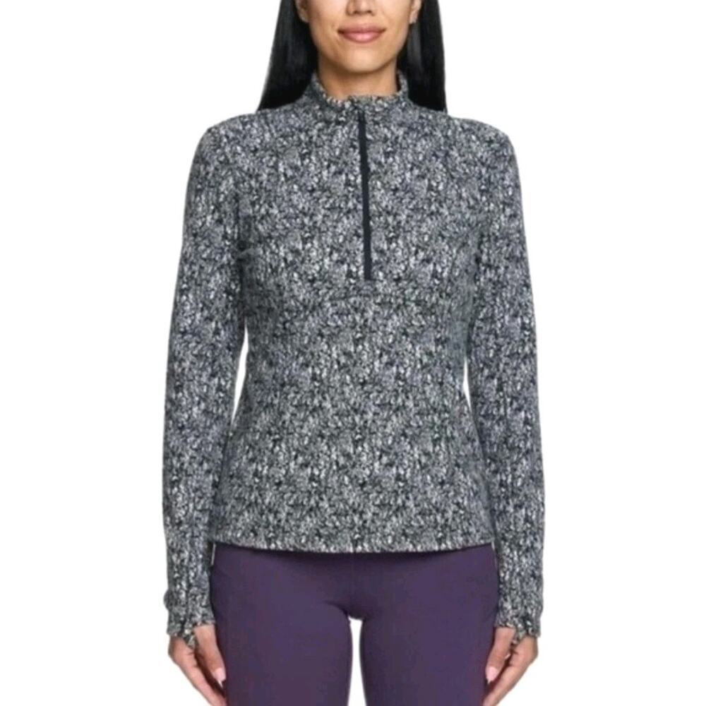 Spyder Active Women's Half Zip Fleece Pullover Jacket Size Large Outdoor Sweater